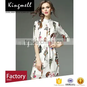 Hot Digital Printed Silk Chiffon Fabric Cheap Price Fabric thumbnail-1