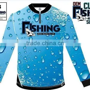 Hongen Apparel Sublimated Mens Fishing Jersey for Professional Fishing Club thumbnail-1