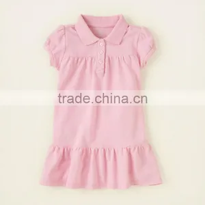2014 Latest Girls Plain Polo Kid Dress thumbnail-1