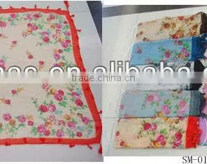Fashion Novel Tassel Square Scarf thumbnail-1