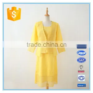 Casual Ramie Cotton Simple 3 Pcs Ladies' Church Suits thumbnail-1