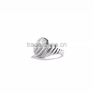 Rhodium Plated Plain Designer Ring thumbnail-1