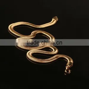 Factory Direct Wholesale Fashion Stainless Steel Necklace India Gold Chains Snake Gold Chain Necklace thumbnail-1