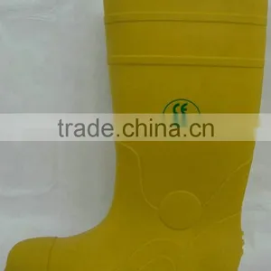 Yellow Heat Protection Steel Toe Work Boots For Chemical Industry thumbnail-2