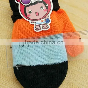 TC13028 Low Price Cute Fingerless Kids Gloves New Fashion Knitted Winter Warm Kids Mitten Gloves thumbnail-4