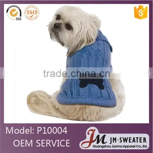 Knitting Blue Color Pet Clothing Wholesale Accessories Dog Sweater thumbnail-1