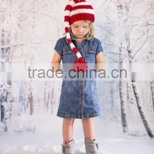 Funny Winter Crochet Wool Hat Santa Hat thumbnail-5