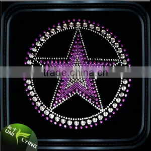 Bling Bling Star Iron On Rhinestone Transfer Star Design Motifs thumbnail-1