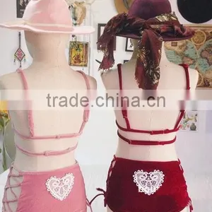 Runwaylover 5066 Sexy Fashion Sexy Velvet Girl Bikini thumbnail-2