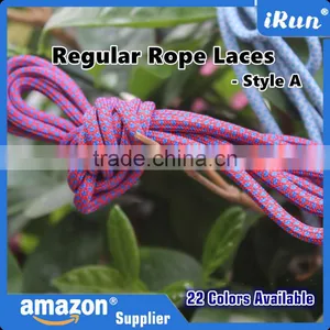 Round Rope Shoe Laces 22 Colours All Various Sizes Oval Cord Trainer Yeezy Boot Shoelaces - Shoestrings for Basketball Shoes thumbnail-2
