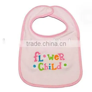 2016 China Supplier Embroidered Letter Baby Bibs 100% Cotton thumbnail-2