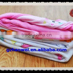 Animal Pattened Soft Thick Coral Fleece Baby Blanket thumbnail-3