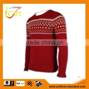 ISO9001/BSCI Manufature Custom Popular Christmas Knitted Pullover Sweater thumbnail-1