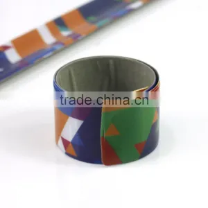 Customized Snap Band PVC Reflective Safety Slap Band thumbnail-2