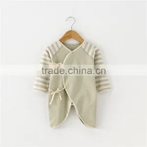 100% Organic Cotton Baby Girls Boys Romper Wholesale Baby Clothing Organic Onesie Baby thumbnail-3