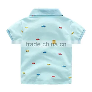 Wholesales Summer Kids Boys Casual Printing Polo T-shirt thumbnail-4