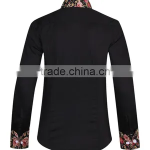 2017 New Trend Men's Shirt With Contrast Collar and Cuff thumbnail-4