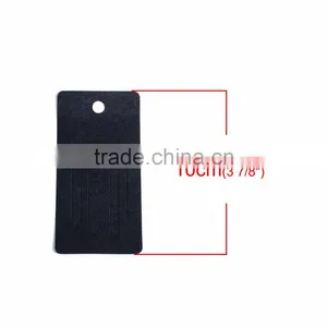 Paper Jewelry Display Card Rectangle Black 10cm(3 7/8") x 5cm(2"), 1 Piece thumbnail-2