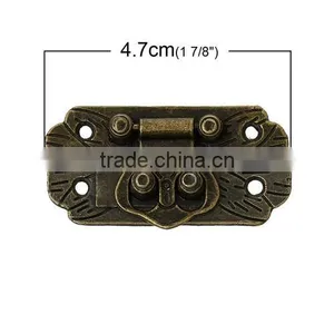 Wholesale Antique Bronze Jewelry Buckle Decorative Wooden Box Lock thumbnail-3