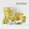 6 Piece Yellow Color Polyresin Bathroom Set With Original Finish thumbnail-1