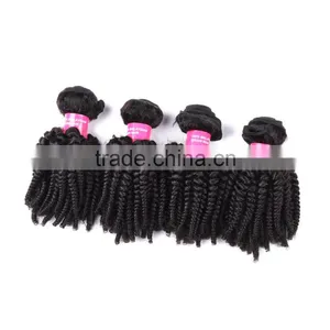 On Sale Virgin Malaysian Afro Kinky Curl Human Hair Extension thumbnail-2