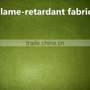Green Color 100 Cotton Flame Retardant Fabric thumbnail-1