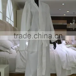 100% Cotton Hotel Waffle Bath Robe thumbnail-1