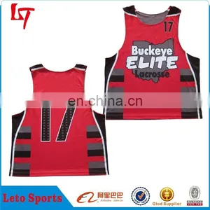 Knitted Mesh Lacrosse Jersey/new Style Promotional Lacrosse Uniform thumbnail-3