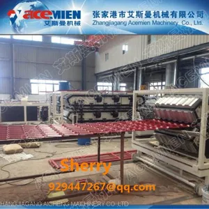 Plastic Pvc Asa Pmma Glazed Roof Tile Roofing Sheet Making Machine Production Make Machine Plastic Recycling Machinery thumbnail-3