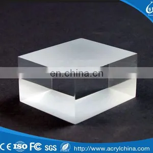 Clear Acrylic Solid Sign Block Customized Acrylic Cube Display Block Acrylic DIsplay Stand thumbnail-1