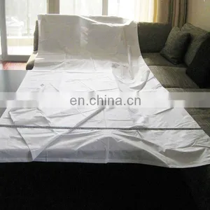 White Color 100% Cotton 40x40 180T Plain Wholesale Flat Sheets thumbnail-1
