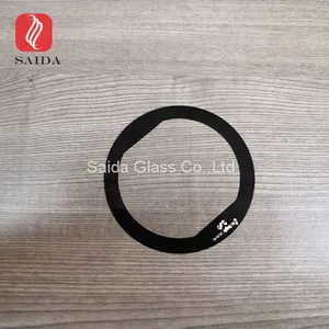 High Quality Round 0.55mm Tempered Glass With Silk Screen Printed for TFT LCD Display Panel thumbnail-2