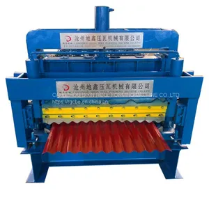 Roofing Sheet Making Machine Double Layer Roll Forming Machine thumbnail-1