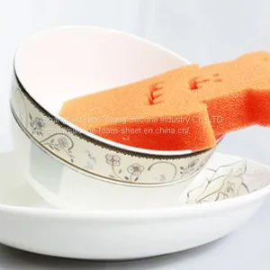 2020 Hot Sale Custom Clean Sponge Clear Kitchen Silicone Sponge Rubber Ball thumbnail-2
