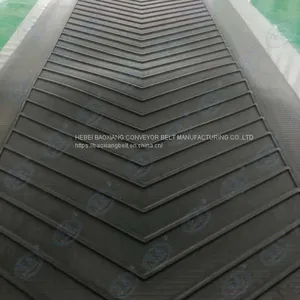 Sidewall Conveyor Belt Rubber Conveyor Belting Skirt Edge Conveyor Belt Sidewall Belt Side Wall Belt thumbnail-1
