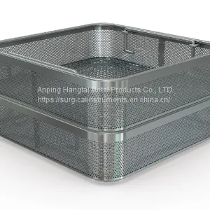 Sterilisation Basket -super Fine Mesh – Various Sizes Stainless Steel Instrument Trays thumbnail-4