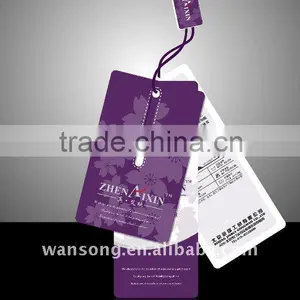 Embossed Logo Plastic Seal Tag, Brand Logo Hang Tag for Garment thumbnail-1