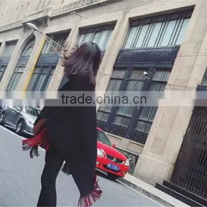 2016 Ladies Women Fashion Woven Poncho thumbnail-5