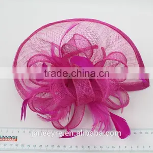 2015 New Style Wedding Paty Sinamay Feather Fascinator Hat thumbnail-4