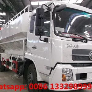 High Quality DONGFENG TIANJIN 10T-12T Animal Feed Pellet Transported Vehicle for Sale thumbnail-1