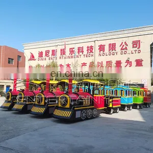 China Direct Manufacturer Adult Train Amusement Trackless Park Train Price thumbnail-1