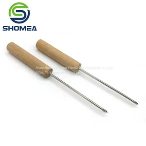 Shomea Customized 304/316 Stainless Steel Gas Charging Needle With Wooden Handle thumbnail-3