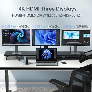 15-in-1 4K 60Hz USB C Desktop Docking Station for Laptop & PC thumbnail-2