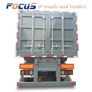 Box Van Trailers for Sale,Van Box Curtain Side Vehicle Truck Semi Trailer for Beverage thumbnail-2