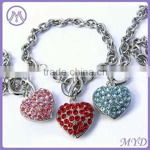 Customized Stainless Steel Chain With Crystal Bone Pet Necklace Jewelry thumbnail-4