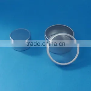 Hot Sale Empty Aluminum Cosmetic Container Face Cream Jar / Aluminum Cosmetic Jar Gel Containers With Clear Lid thumbnail-1