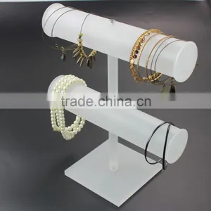 2 Layer Frosted Acrylic Bracelet Display, Bracelet Stand Wholesale thumbnail-1