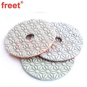 4-Inch Flexible Polishing Pads 3-Step Process for Stone Finishing thumbnail-4