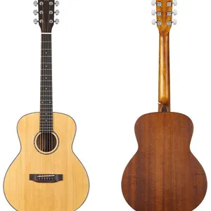OEM/ODM Musical Instruments YAN/OEM SM-68 36inch Acoustic String Guitar (Spruce Solid Wood Top, Mahogany Back&Sides) thumbnail-1