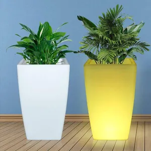 Wholesale Price Outdoor Garden Lights Rechargeable Led Luminous Mushroom Plastic Magic Rgb Light up Flower Pots&planters thumbnail-4